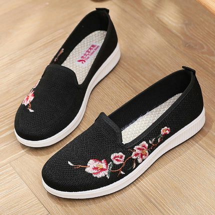 Women's Comfortable Breathable Soft Mesh Platform Casual Slip-On Shoes