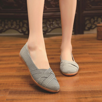 Walking for Women Lightweight Mesh Round Toe Flat Shoes Workout Casual Shoes