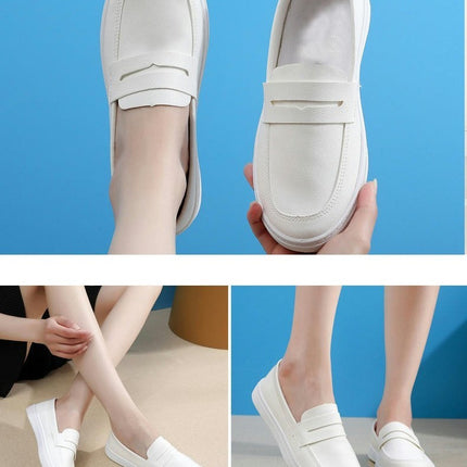 Women's Slip-On Walking Shoes-Comfortable Work Driving Nursing Sneakers