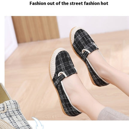 Womens Fashion Style Casual Shoes Hollow Breathable Lightweight Slip On Shoes