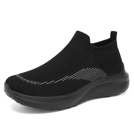 Women Fashion Style Mesh Breathable Comfortable Thick Sole Slip On Shoes