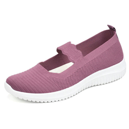 Women's Fashion Mesh Perforated Breathable Shoes A Slip On Casual Shoes