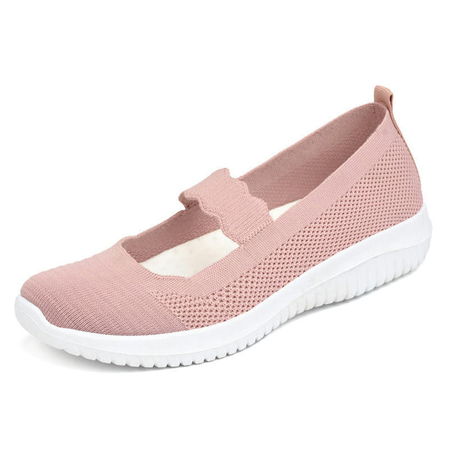 Women's Fashion Mesh Perforated Breathable Shoes A Slip On Casual Shoes