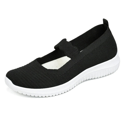 Women's Fashion Mesh Perforated Breathable Shoes A Slip On Casual Shoes