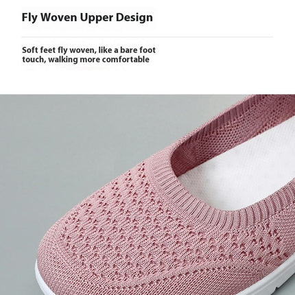 Leisure Women's Slip On Travel Soft Sole Comfortable Shoes Outdoor Mesh Runing Sports Sneaker