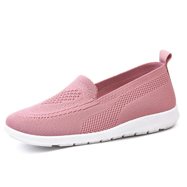 Leisure Women's Slip On Travel Soft Sole Comfortable Shoes Outdoor Mesh Fashion Sports