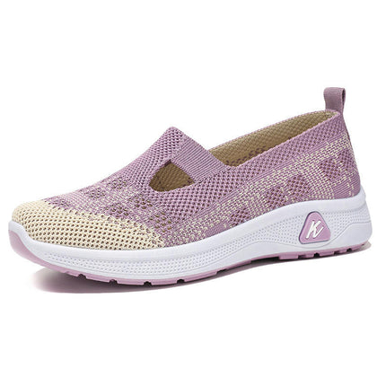 Women's Slip On Travel Soft Sole Comfortable Shoes Outdoor Mesh Runing Fashion Sports Shoes