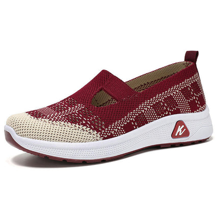 Women's Slip On Travel Soft Sole Comfortable Shoes Outdoor Mesh Runing Fashion Sports Shoes