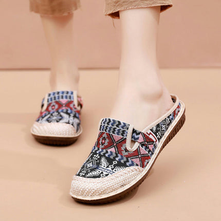 Women Traditional Style Comfortabale Shoes Retro Classic Slip On Shoes