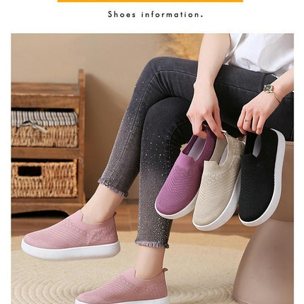 Women's Slip On Comfortable Walking Shoes - Casual Lightweight