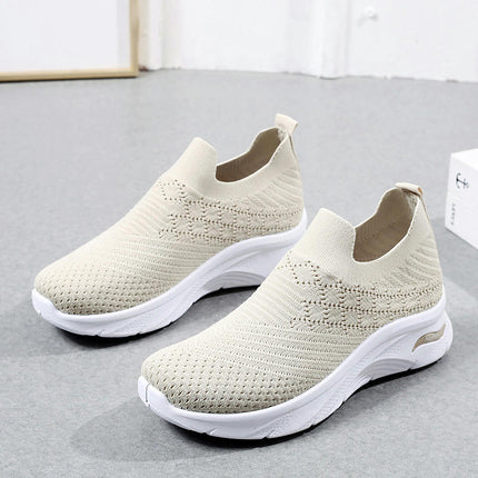 Women Walking Slip-On Mesh Trainers Nursing Work Comfortable Casual Shoes