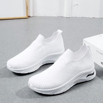 Women Walking Slip-On Mesh Trainers Nursing Work Comfortable Casual Shoes