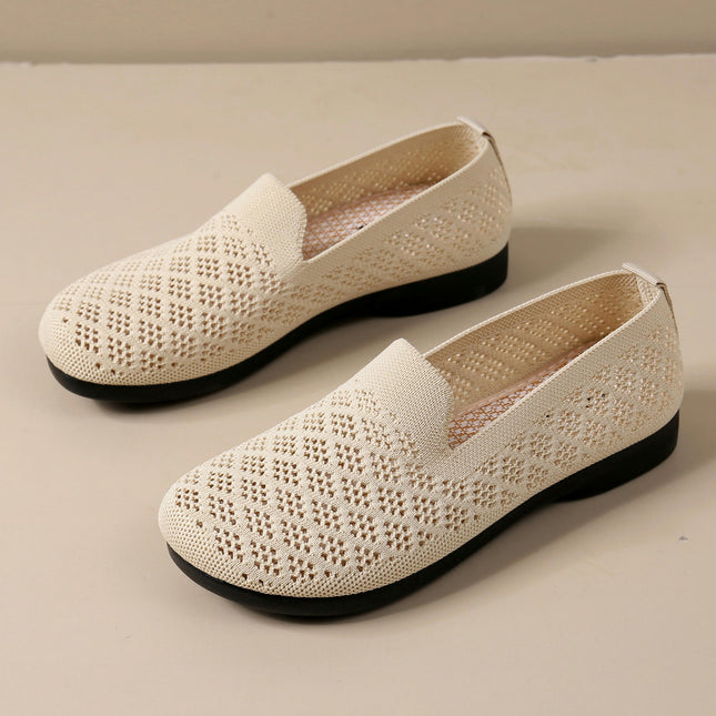 Comfortable Lightweight Casual Womens Shoes Non Slip Mesh Slip On Work Shoes