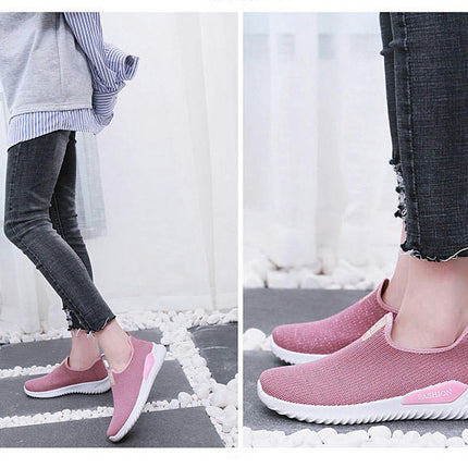 Women Walking Shoes Slip On Cushion Lightweight Breathable Comfortable Shoes