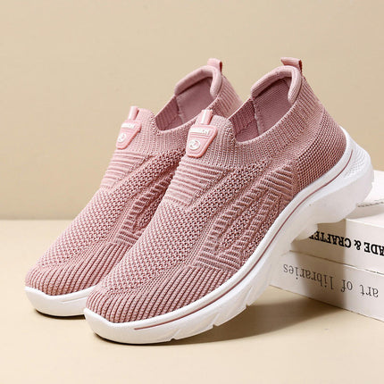 Womens Slip-On Mesh Casual Leisure Breathable Running Outdoor Shoes