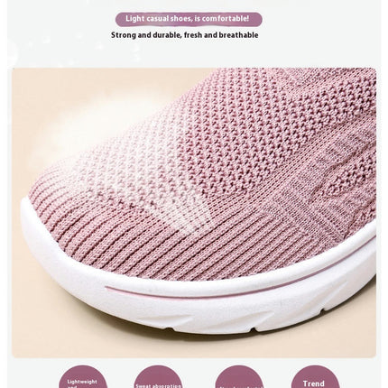 Womens Slip-On Mesh Casual Leisure Breathable Running Outdoor Shoes