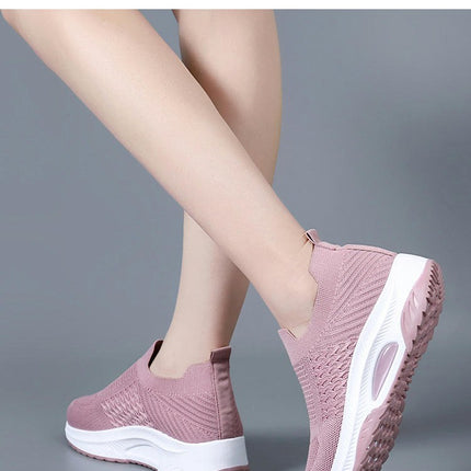 Non Slip Work Shoes for Womens Slip On Walking Lightweight Tennis Sneakers