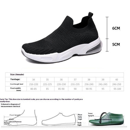 Slip On Women Hands Free Walking Shoes - with Arch Support Lightweight