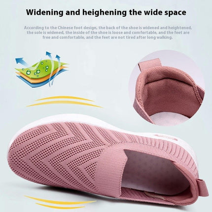 Slip on Walking Shoes for Women Arch Support Mesh Comfy Work Shoes