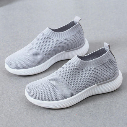 Non Slip Work Shoes for Women Slip-On Walking Lightweight Tennis Sneakers