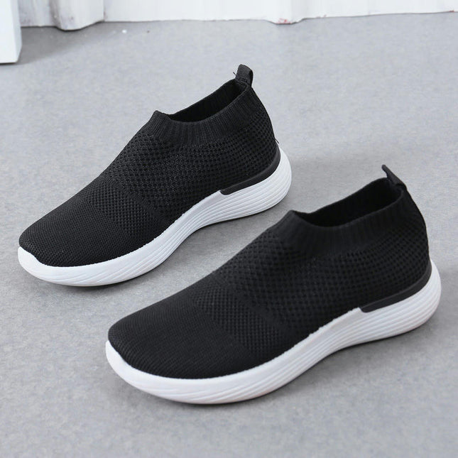 Non Slip Work Shoes for Women Slip-On Walking Lightweight Tennis Sneakers