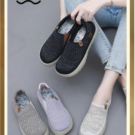 Fashion Casual Breathable Shoes for Women Slip On Orthopedic Sneakers