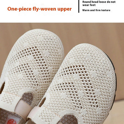 Women Breathable Bottom Comfortable Lightweight Casual Slip On Shoes