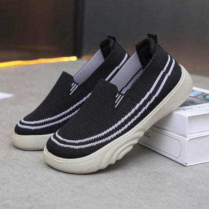 Women Casual Slip On Mesh Round Toe Comfortable Walking Shoes