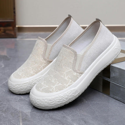 Women Fashionable Matching Comfortable Lightweight Non Slip Mesh Slip On Casual Shoes