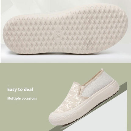 Women Fashionable Matching Comfortable Lightweight Non Slip Mesh Slip On Casual Shoes