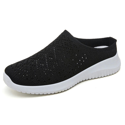 Women Fashionable Mesh Fabric Breathable and Comfortable Casual Slip On Shoes