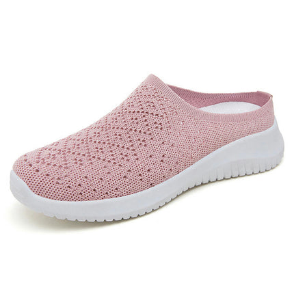 Women Fashionable Mesh Fabric Breathable and Comfortable Casual Slip On Shoes