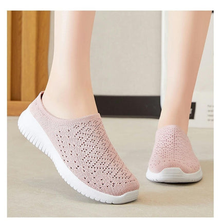 Women Fashionable Mesh Fabric Breathable and Comfortable Casual Slip On Shoes