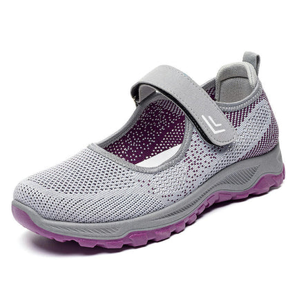 Slip-on Walking Shoes Women's Shoes Comfort Velcro Middle-Aged and Elderly Mother Shoes