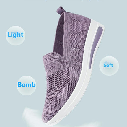 Women Walking Shoes Orthopedic Sneakers Slip-On Breathable Mesh Shoes