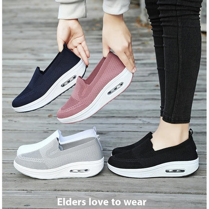 Fashion for Women Slip On Shoes Breathable Leisure Outdoor Mesh Fitness Shoes