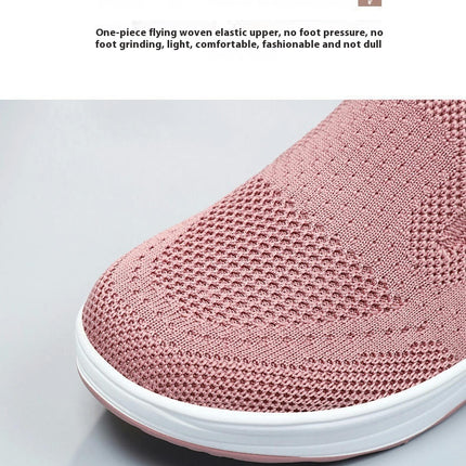 Fashion for Women Slip On Shoes Breathable Leisure Outdoor Mesh Fitness Shoes