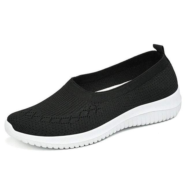 Leisure Women's Slip On Travel Soft Sole Comfortable Shoes Outdoor Mesh Runing Fashion Shoes