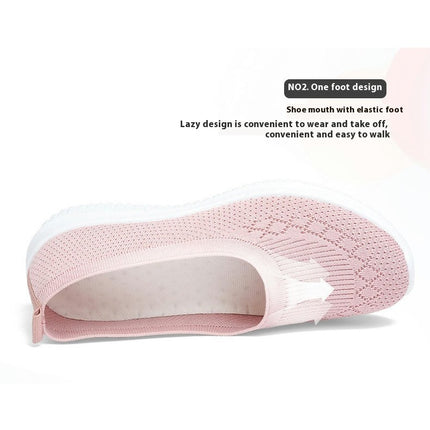 Leisure Women's Slip On Travel Soft Sole Comfortable Shoes Outdoor Mesh Runing Fashion Shoes