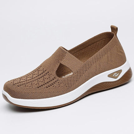 Women's Mesh Outdoor Perforated Breathable Walking Slip On Shoes