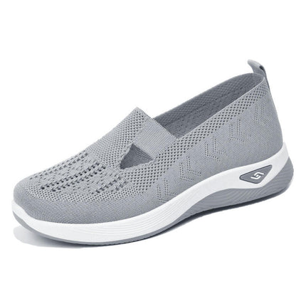 Women's Mesh Outdoor Perforated Breathable Walking Slip On Shoes