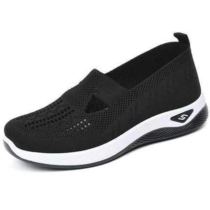 Women's Mesh Outdoor Perforated Breathable Walking Slip On Shoes