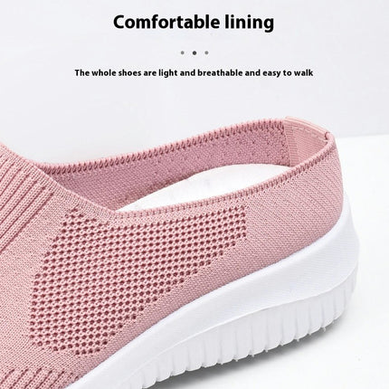 Leisure Women's Mesh Slip On Travel Soft Sole Comfortable Shoes Outdoor Runing Sports Shoes