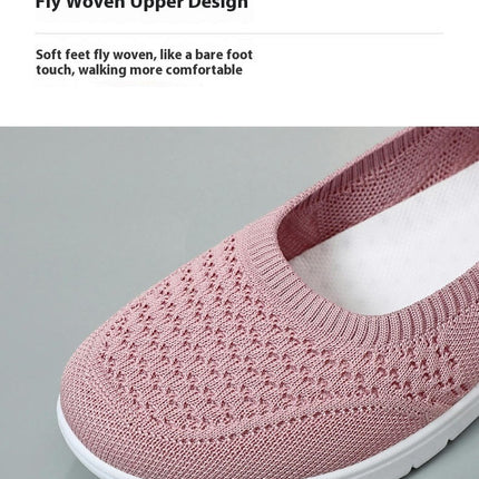 Leisure Women Slip On Travel Soft Sole Comfortable Shoes Outdoor Mesh Shoes