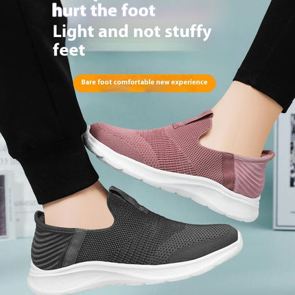 Slip on Sneakers Women Hands Free Walking Shoes with Arch Support Lightweight Comfort