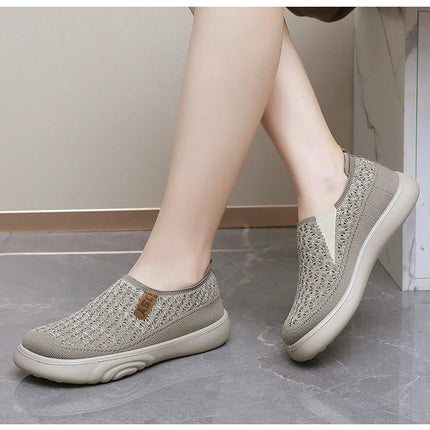 Slip ins Womens Slip on Sneakers Hands Free Walking Maternity Shoes with Arch