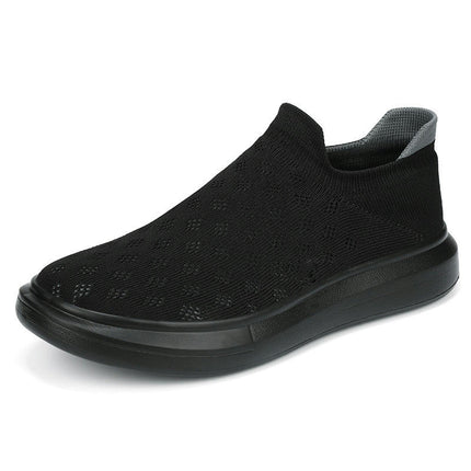 Men's Slip On Walking Shoes-Comfortable Work Driving Tennis Sneakers