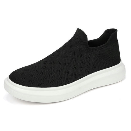 Men's Slip On Walking Shoes-Comfortable Work Driving Tennis Sneakers