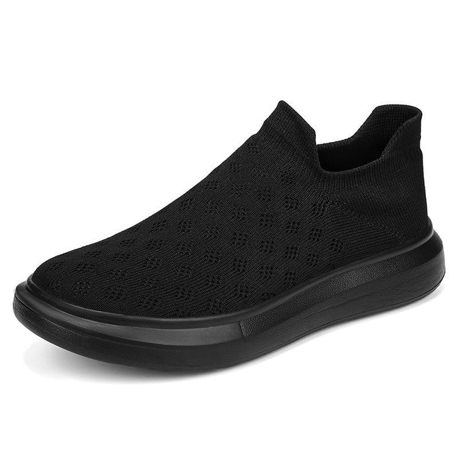 Men's Slip On Walking Shoes-Comfortable Work Driving Tennis Sneakers