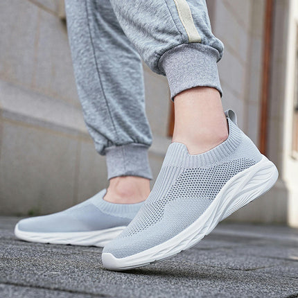 Mens Walking Shoes Slip On Lightweight Breathable Fashion Shoes